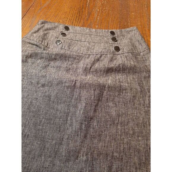 Jr Junior Size 9 IZ Byer California Grey Black White Straight Pencil Skirt - Picture 2 of 4